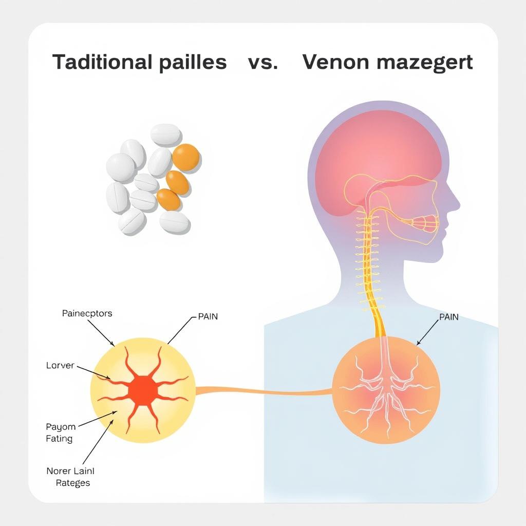 Comparison of traditional painkillers versus venom-based pain management