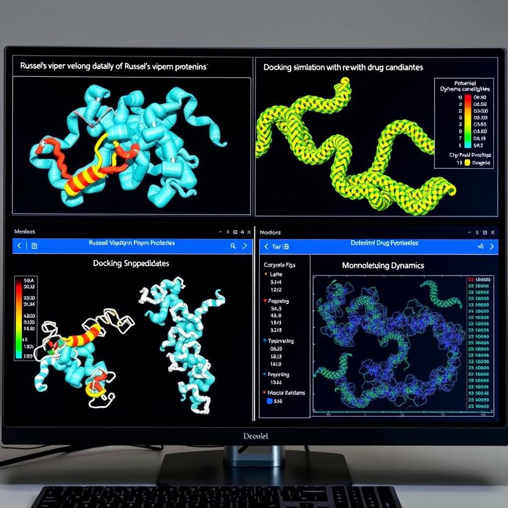Molecular modeling of Russell's viper venom proteins for drug development